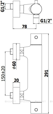 Фото смеситель для душа paffoni light liq168eno термостат, черный матовый