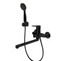 Фото смеситель для ванны и душа bravat eco, черный