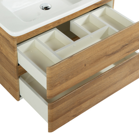 Фото тумба подвесная  belbagno albano-cer 80 rovere rustico 