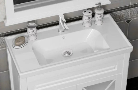 Фото раковина керамическая opadiris frame 90 см, белая