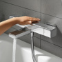 Фото смеситель с термостатом hansgrohe ecostat e 15774000 для ванны