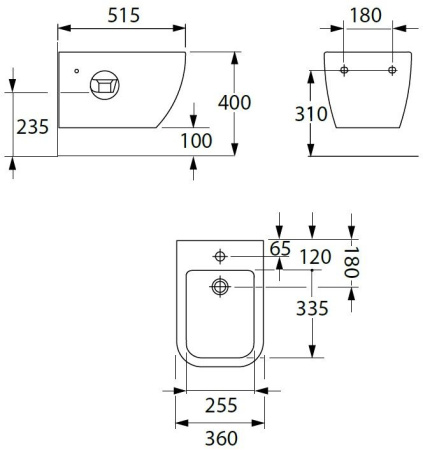 Фото биде подвесное allen brau infinity 4.21006.20 белый глянец