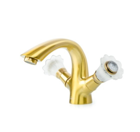 Фото смеситель для раковины boheme camelia 311-camelia, бронза