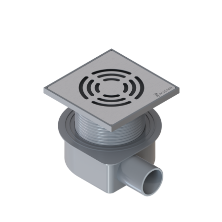 Фото душевой трап boheme smart design 984-10-cr 10*10 cm, хром