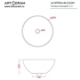 Фото раковина artceram laciotola lcl001 01;00 46x46