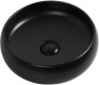 Фото раковина накладная aquanet round-1-mb 36*36 см, черная матовая