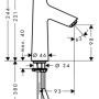 Фото смеситель hansgrohe talis s 72022000 для раковины