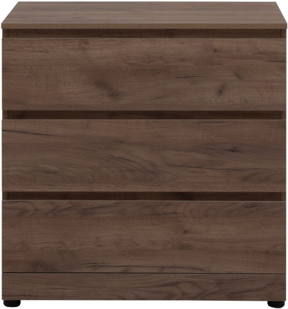 Фото комод aquanet сканди 80*48 см, дуб крафт (3 ящика)