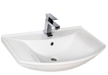 Фото раковина для тумбы aquanet стиль 65 см, белая