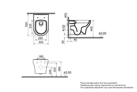 Фото комплект инсталляции с унитазом vitra zentrum round 9879b003-7200, клавиша смыва хром глянец
