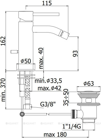 Фото смеситель для биде paffoni light lig135cr, хром