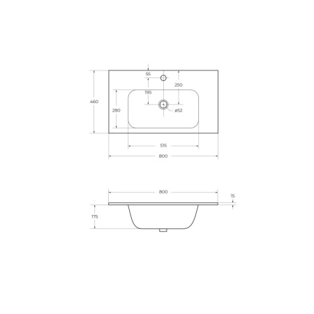 Фото керамическая раковина cezares czr-nat-80-lvb