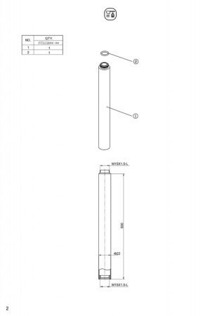 Фото удлинитель для душевых систем bravat opal, черный