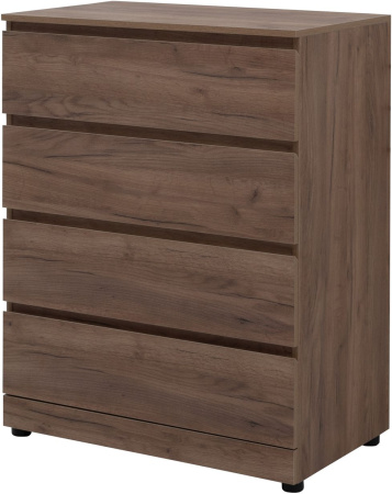 Фото комод aquanet сканди 80*48 см, дуб крафт (4 ящика)