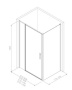 Фото душевой угол allen brau priority  3.31032.ba + 3.31041.ba 120*80*200 см, профиль серебро браш