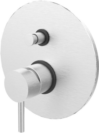 Фото встраиваемый смеситель для ванны и душа paffoni light lig015st, сталь