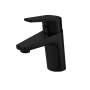 Фото смеситель для умывальника bravat line, черный