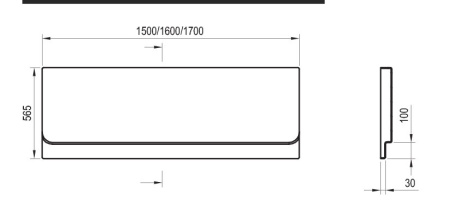Фото фронтальная панель ravak chrome 150 см, cz72100a00