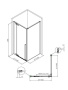 Фото душевой угол allen brau fantasy 3.11001-00 90*90*200 см, профиль хром
