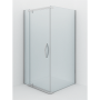 Фото душевой угол alex baitler ab 214-100 100*100*200 см, профиль хром/стекло прозрачное