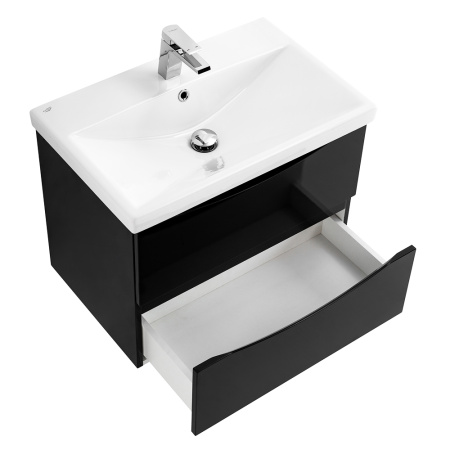 Фото тумба подвесная belbagno marino-cer 60 nero lucido 