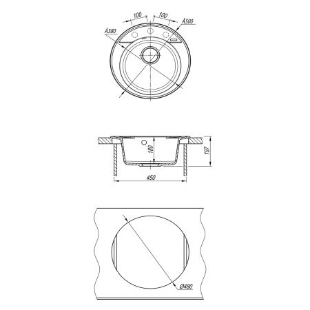 Фото мойка кухонная lemark sula 500 антрацит