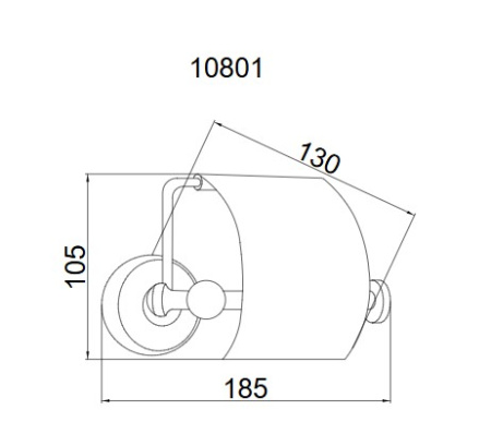 Фото бумагодержатель с крышкой boheme provanse 10801, бронза