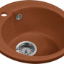 Фото гранитная мойка aquagranitex m-45 терракот
