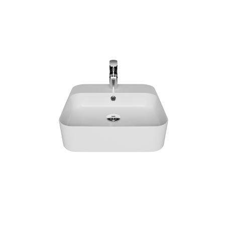 Фото раковина накладная creavit loop 45 см lp046-00cb00e-0000, белая