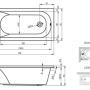 Фото акриловая ванна riho miami bb 58 150x70