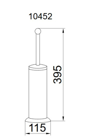 Фото ершик напольный boheme brillante 10452, хром/хрусталь