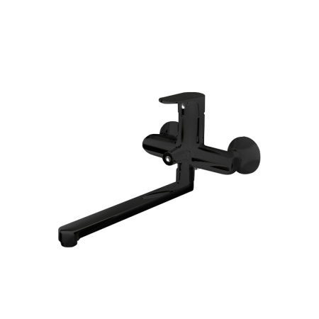 Фото смеситель для ванны и душа bravat alfa, черный