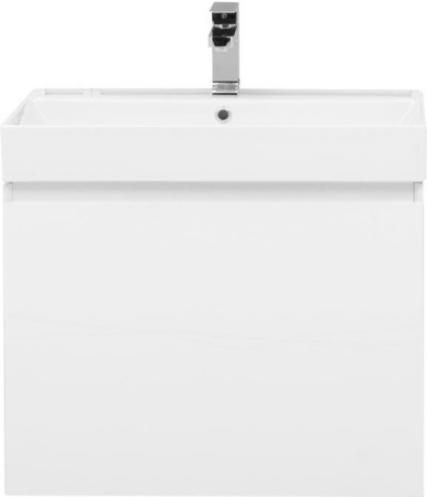 Фото тумба подвесная с раковиной aquanet йорк 70 белый