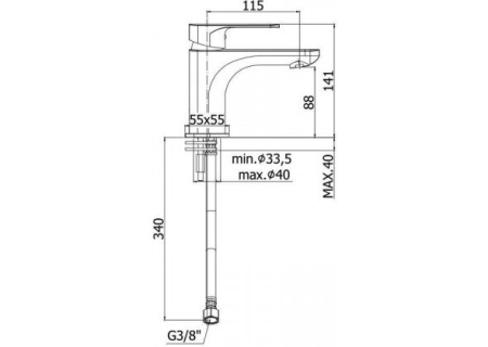 Фото смеситель для раковины paffoni sly sy071cr, хром