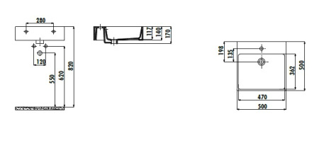 Фото раковина creavit next 50*50 см nx256-00cb00e-0000, белая