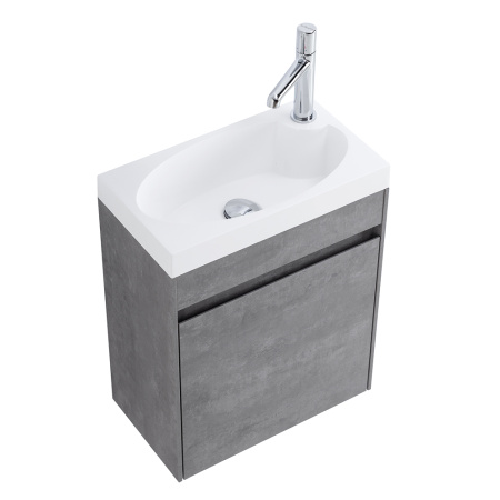 Фото тумба подвесная belbagno pietra mini 46-r stucco cemento