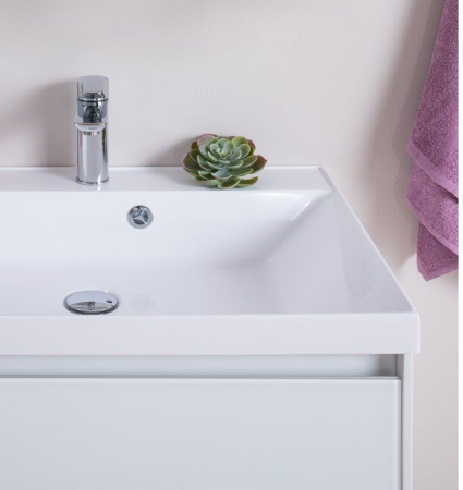 Фото комплект мебели aquanet гласс 80 белый