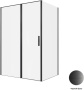 Фото душевой угол allen brau priority 3.31036.bba + 3.31048.bba 140*100*200 см, профиль черный браш