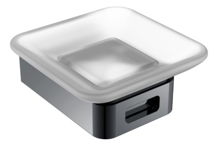 Фото мыльница настенная boheme q 10943-sgm, черный хром