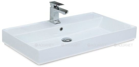 Фото раковина для тумбы aquanet латина 75 см, белая