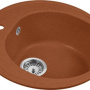 Фото гранитная мойка aquagranitex m-08 терракот