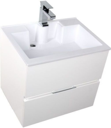 Фото тумба подвесная с раковиной aquanet алвита 60 белый