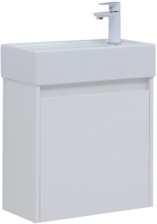 Фото комплект мебели aquanet nova lite 50 белый глянец (с дверецей)