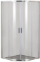 Фото душевой угол aquanet se-800q 80*80*185 см, профиль хром/стекло прозрачное