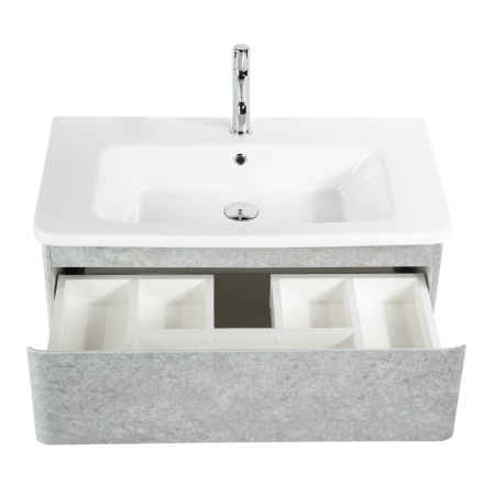 Фото тумба подвесная  belbagno albano-cer 80 cemento verona grigio 