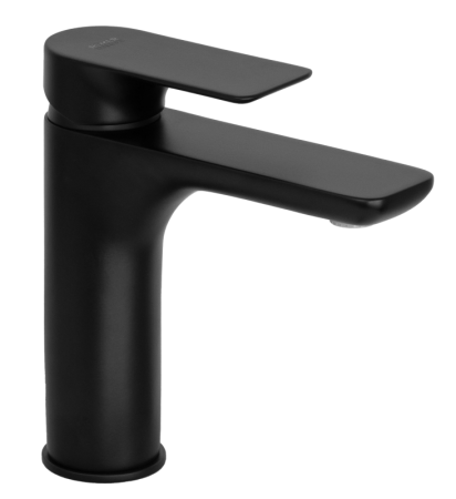 Фото смеситель для раковины remer infinity i12no, чёрный матовый