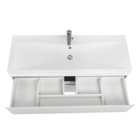 Фото тумба подвесная belbagno albano 120 bianco lucido 