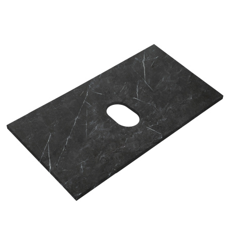 Фото столешница из керамогранита belbagno kep-80-mno-w0 80 см, marmo nero opaco