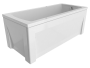 Фото акриловая ванна alex baitler garda 120*70 см, белая
