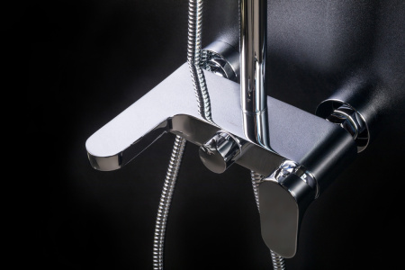 Фото душевая колонна boheme spectre 458-gm, графит